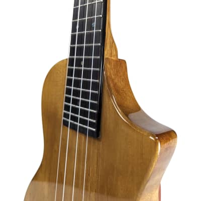 Big Island E-Ukulele Longneck EUL SMP N 2023 - Natural Spalted Maple image 4