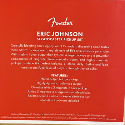 Fender Eric Johnson Pickup Set – United States