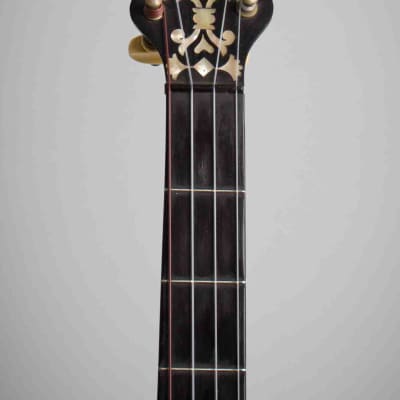 S. S. Stewart  Special Thoroughbred 5 String Banjo (1896), ser. #16771, black chipboard case. image 5