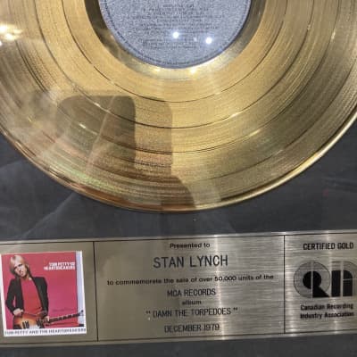 Stan Lynch Tom Petty and The Heartbreakers, CRIA Australian, Damn the Torpedoes Gold Record (#7) image 2