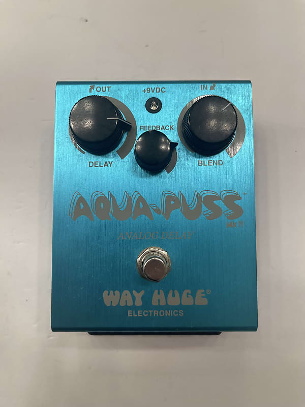 Way Huge Dunlop WHE-701 Aqua Puss Analog Delay MKII V2 Guitar Effect Pedal  | Reverb