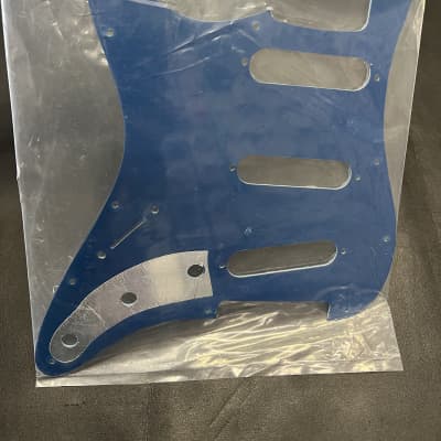 WD NOS Custom Pickguard for Stratocaster ST 208 - Blue/White/Blue image 4