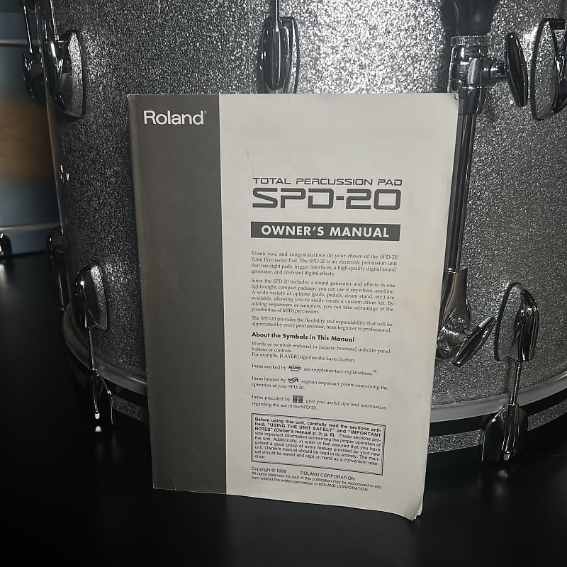 Roland SPD-20 Total Percussion Pad Owner's Manual (Box 1) image 1