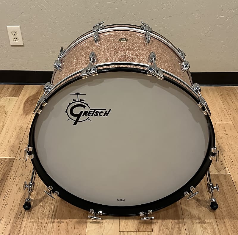 Gretsch USA Custom 14x24" Kick Drum in Champagne Sparkle Reverb