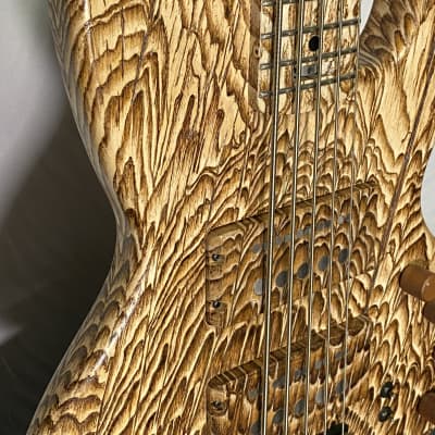 Short Scale bass Form Factor Audio Wombat Pyrographic 5-String Bass image 10