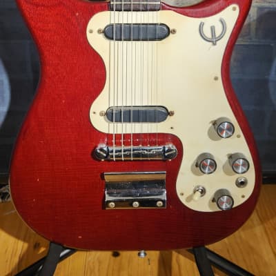 Vintage 1967 Epiphone Olympic Double Cherry w/ OHSC & Original Parts image 9