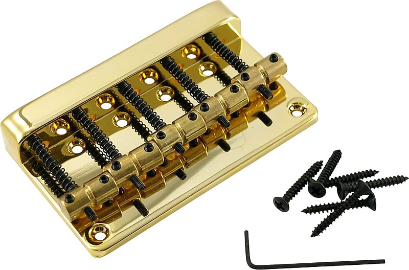 WD Import 5 String Bass Bridge Gold Reverb