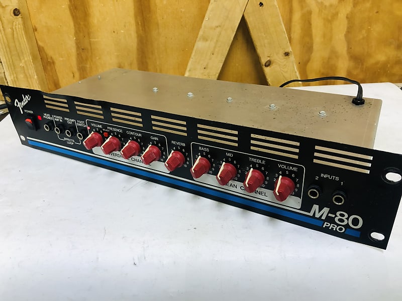 Fender M80 Red Knob Rack Mount Guitar Amp Head No Reverb Reverb