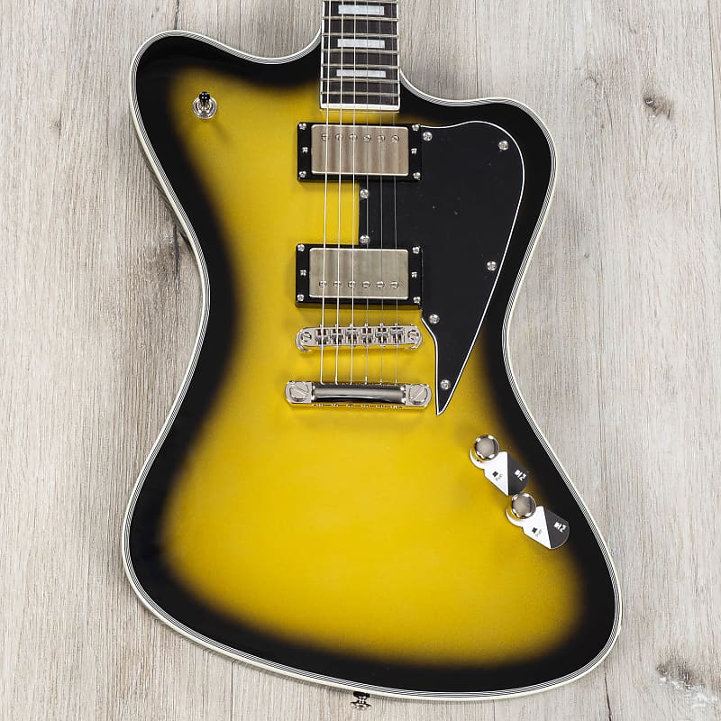 ESP LTD Bill Kelliher Signature Sparrowhawk Guitar, Vintage Silver Sunburst image 1