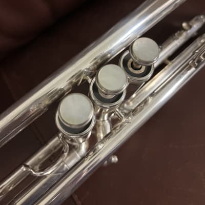 Getzen Eterna 700S Bb Trumpet SN P-13689 (Silver plated) image 14