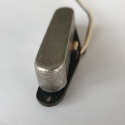 Telecaster guitar relic antique silver alnico 5 neck pickup image 5