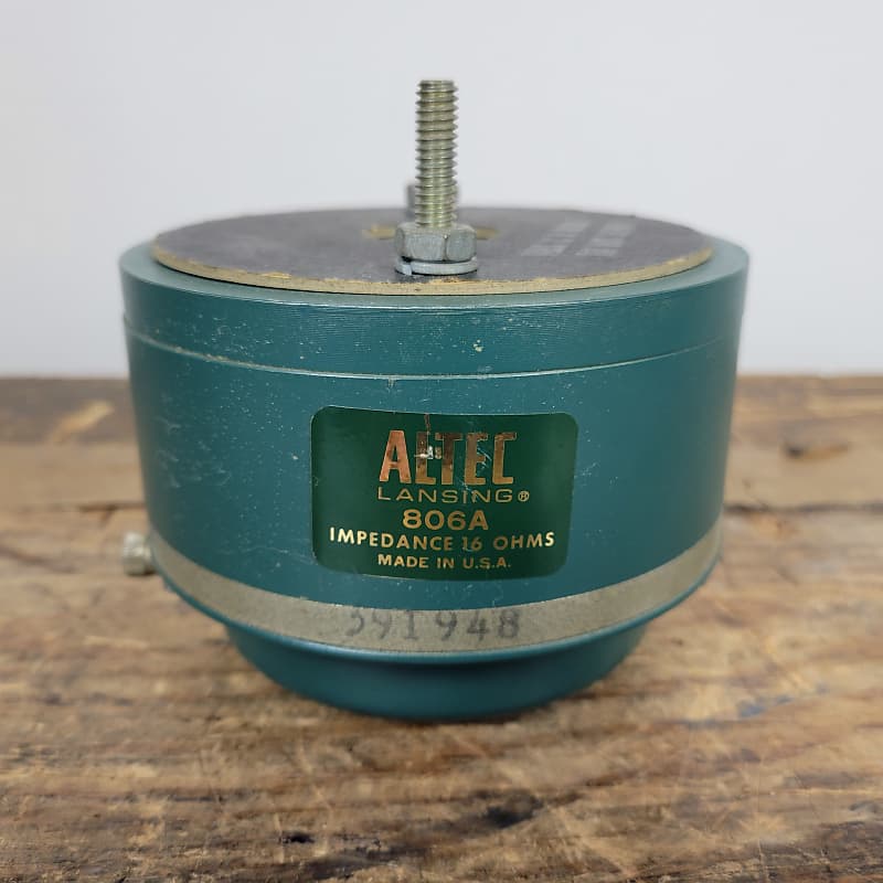 Altec 806A 16 Ohm Driver Green Tested & Fully Functional