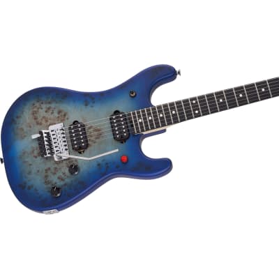 EVH 5150 Series Deluxe Poplar Burl Guitar - Aqua Burst image 4