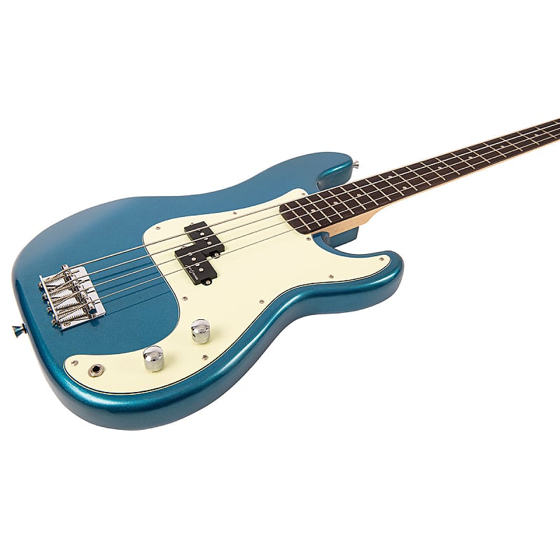 VINTAGE V40 COASTER BASS GUITAR PACK - CANDY APPLE BLUE Bass