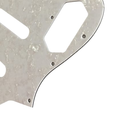For Fender 4-Ply Squier Vintage Modified Bass VI Guitar Pickguard Scratch Plate, White Pearl image 4