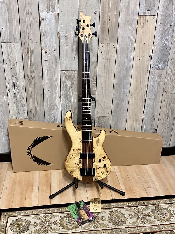 Dean E5 SEL BRL Edge Pro Select 5 String Bass - Burled Poplar