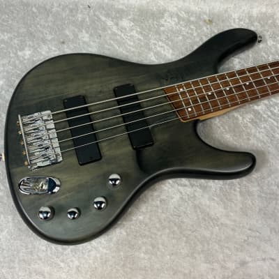 Ibanez Ergodyne EBD405 5 string electric bass guitar in transparent black finish for sale