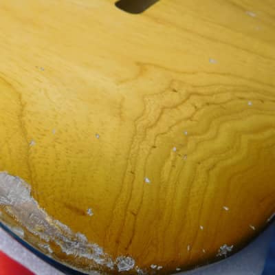 3lbs 12oz BloomDoom Nitro Lacquer Aged Relic Natural S-Style Vintage Custom Guitar Body image 4