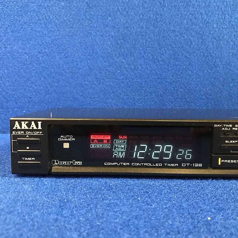 Awesome Akai DT-138 Digital Audio Timer with original manual- Lots of uses  and looks killer!