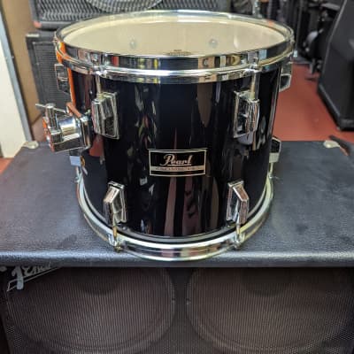 1980s Pearl Export Made In Taiwan Black Wrap 10 x 12" Tom - Looks And Sounds Really Good! image 1
