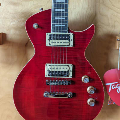 New Tagima Mirach FL Trans Red W/ Hard Case for sale