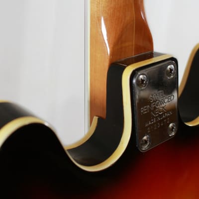 Bruno Conqueror  Semi Hollow Electric Guitar w/ Vibrato Bridge in Sunburst image 20