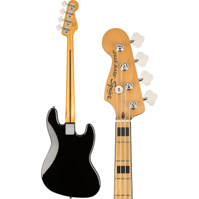 Squier Classic Vibe '70s Left-Handed Jazz Bass Maple Fingerboard Black image 4