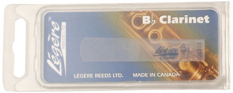 Legere 3.5 Strength Synthetic Bb Clarinet Reed image 1