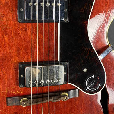 1967 Epiphone Broadway E252 in cherry red with nohc image 5