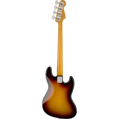 Fender American Vintage II 1966 Jazz Bass, 3-Colour Sunburst, Left Handed image 3
