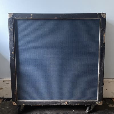 Vintage 1970  Simms Watts 4x12 guitar bass cab cabinet with Fane speakers - Original Pulsonic Cones image 1