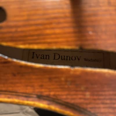 Ivan Dunov VL401 4/4 Violin 2012 - Antiqued Spirit Varnish image 9