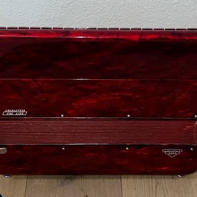 Nice SILVIO SOPRANI Accordion 1960's White & Red Made in Italy 41/120 , Plays Very Well, Support Indie Music ! image 7