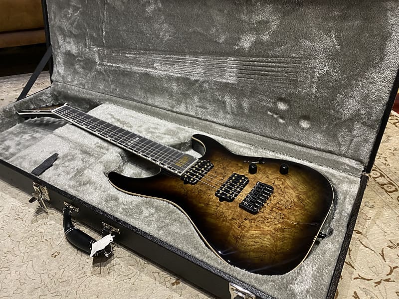 値下げESP E-II M-II 7NT HS SM Natural Burst ESP E-II M-II-7 NT Hipshot Dark Brown Natural Burst | Reverb