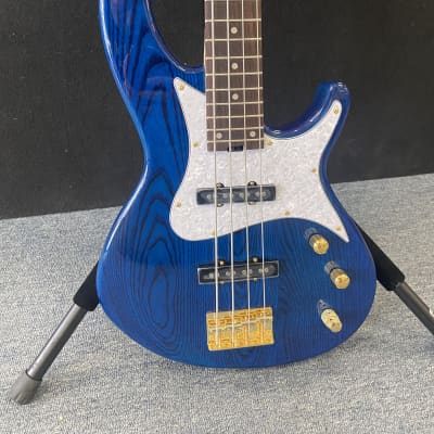 Aria Pro II RSB-42AR 4- String Active Bass See-Through Blue New