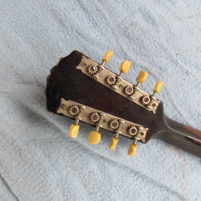 1919 Gibson A Model Mandolin With Original Hardshell Case Player Condition Gibson A Model Mandolin Original Finish image 7