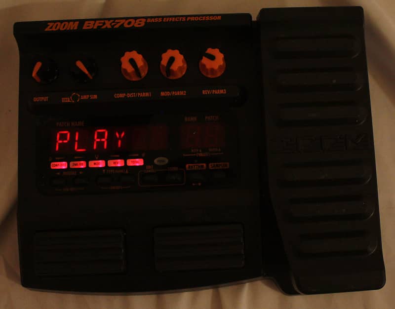 Zoom BFX708 Bass Multi Effects Processor Reverb