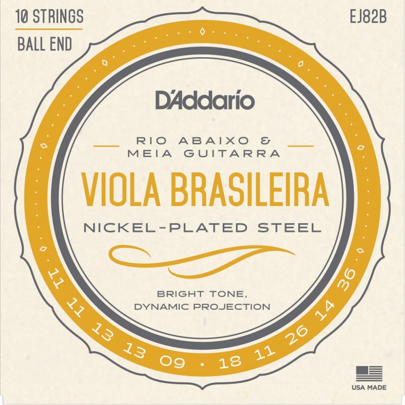 Photos - Strings DAddario D'Addario EJ82B Brasileira Set, Rio Abaixo and Meia Guitarra V... Viola ne 