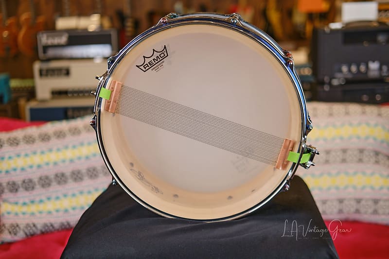 Pearl Sensitone 5x14 snare drum owned by John “JR” Robinson