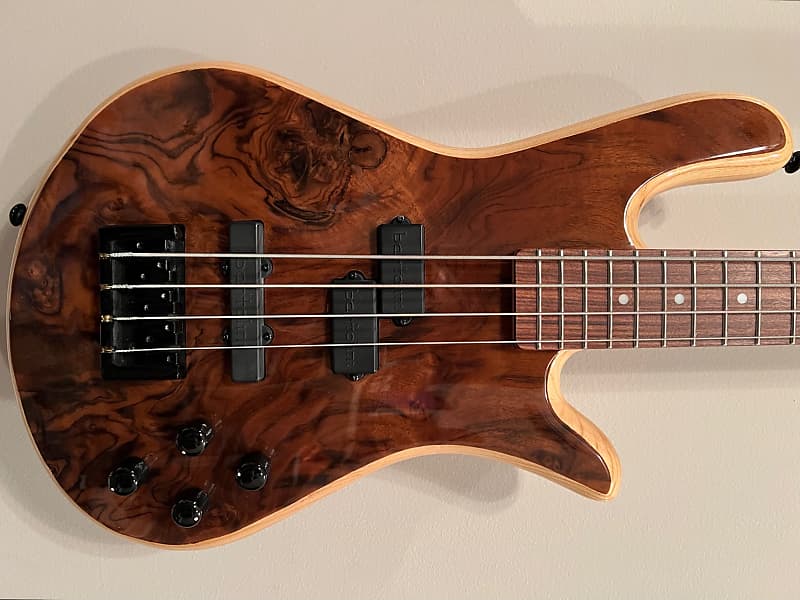 Spector Legend 4 2019 - Ash with Walnut Burl Top 4-String Bass