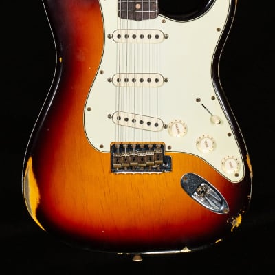 Fender Custom Shop "The 63" 1963 Stratocaster Relic 3-Tone Sunburst 57 V-R122052-7.75 lbs image 15