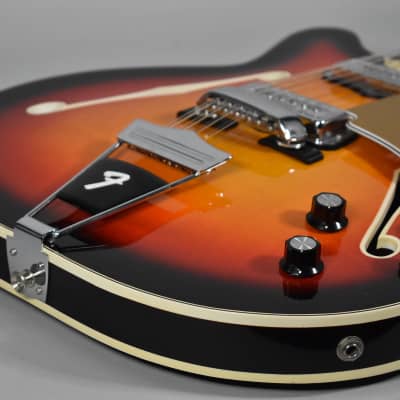 1966 Fender Coronado XII Sunburst Finish 12 String Electric Guitar w/OHSC image 6
