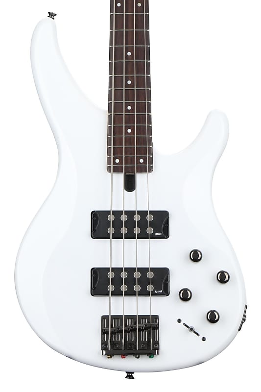 Yamaha TRBX304 4-String Electric Bass Guitar - White image 1