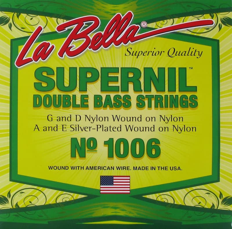 La Bella Supernil Nylon Double Bass Strings Reverb