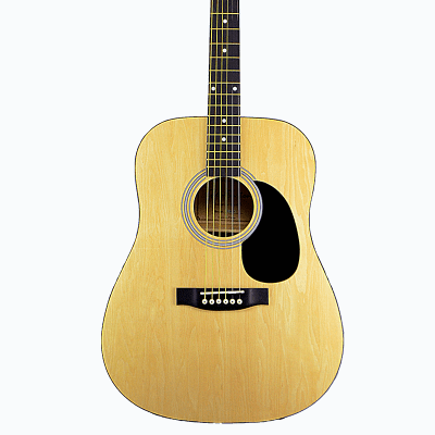 Glen Burton GA101-NT Dreadnought Laminated Basswood Top Mahogany Neck 6-String Acoustic Guitar for sale