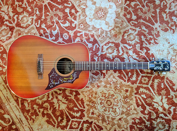 Zen-On Gibson Hummingbird copy 1970's Japanese w MIJ case