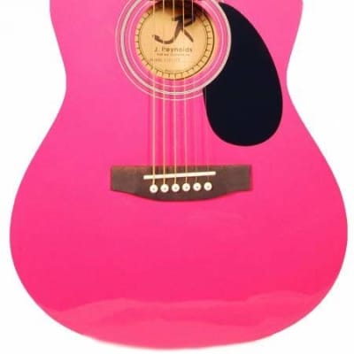 J Reynolds JR14PK Basswood Top 36-Inch Rosewood Fingerboard 6-String Acoustic Guitar w/Adjustable Truss Rod image 2