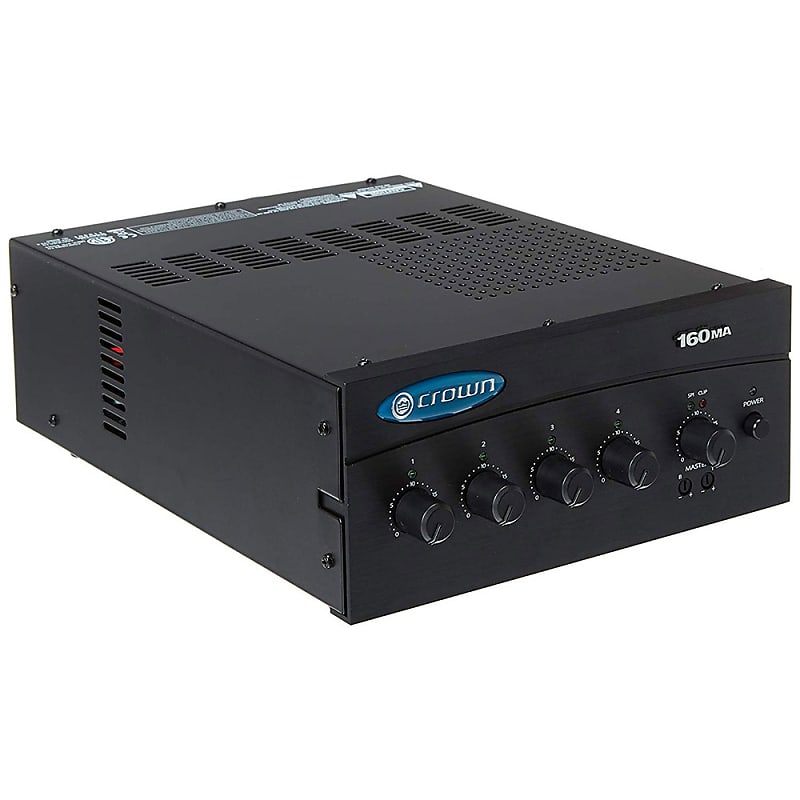 Crown 160MA Commercial Mixing Amplifier Reverb