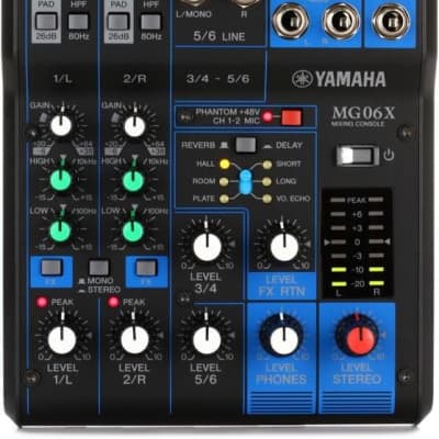 Yamaha MG06X 6 channel Mixer with Effects image 1