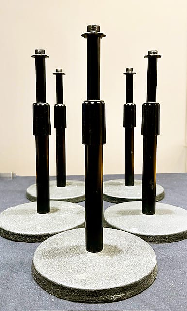 FIVE (5) Desktop Mic Stands - Adjustable image 1